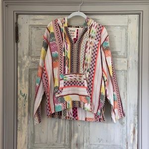 Multicolor Drug Rug Beach Coverup